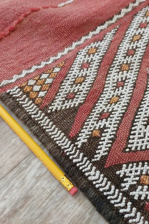 Vintage Moroccan Berber Kilim Rug - Handmade Flatweave Carpet - Authentic Bohemian Decor 6.5x11.9ft MoroccanBazzArts