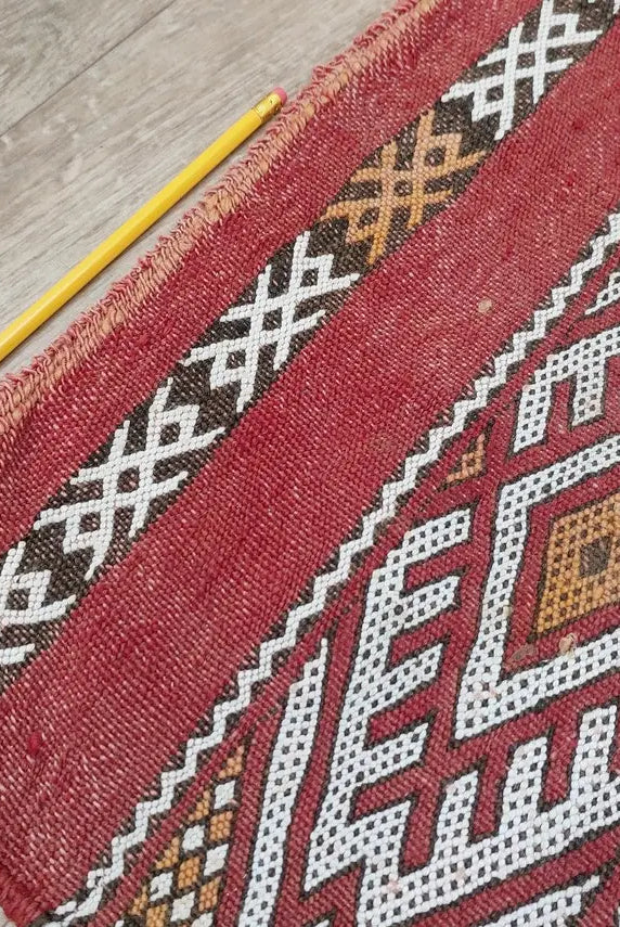 Vintage Moroccan Berber Kilim Rug - Handmade Flatweave Carpet - Authentic Bohemian Decor 6.5x11.9ft MoroccanBazzArts