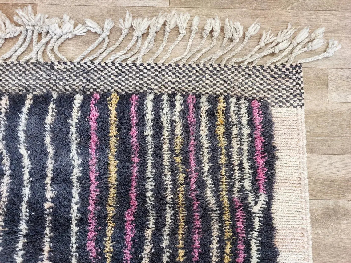 Exclusive Handwoven Moroccan Berber Wool Rug - Authentic Beni Mrirt Masterpiece For Home Decor MoroccanBazzArts