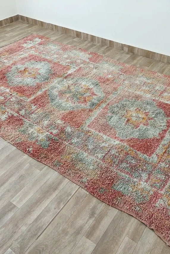 Vintage Moroccan Berber Rug - Authentic Zayan Tribe Handmade Multicolor Area Rug MoroccanBazzArts