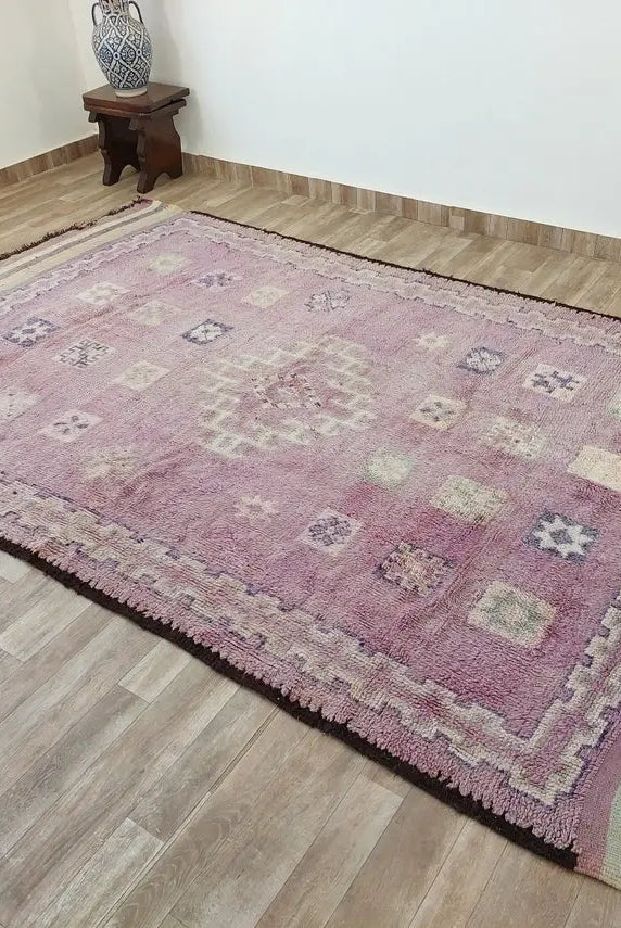 Moroccan Rug, Authentic Boujaad Rug, Berber Rug, Soft Rug, Hand Woven Rug 6'5"X10'6" MoroccanBazzArts