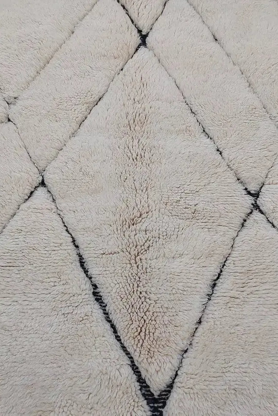 Handmade Moroccan Rug ,neutral Berber Rug - Genuine Lamb Wool Carpet , High Quality Handknotted Rug. MoroccanBazzArts