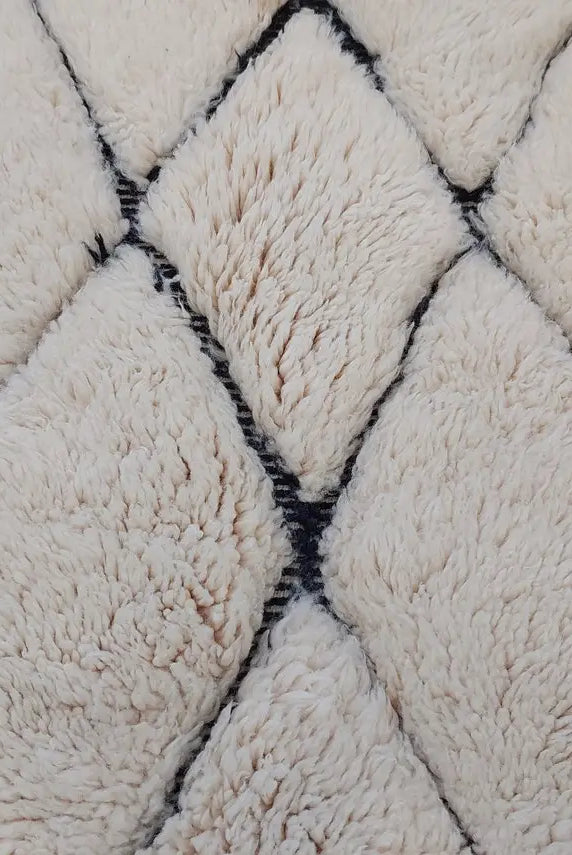 Handmade Moroccan Rug ,neutral Berber Rug - Genuine Lamb Wool Carpet , High Quality Handknotted Rug. MoroccanBazzArts