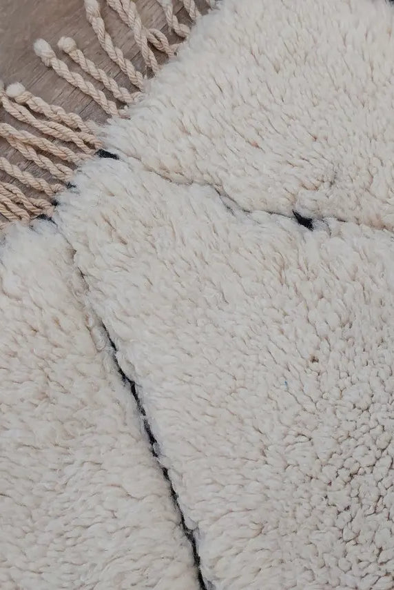 Handmade Moroccan Rug ,neutral Berber Rug - Genuine Lamb Wool Carpet , High Quality Handknotted Rug. MoroccanBazzArts