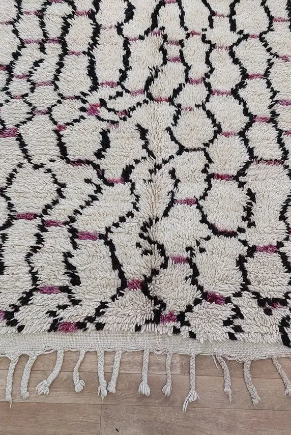 Vintage Moroccan Azilal Berber Rug: Handmade Authentic Carpet For Living Room Or Nursery (5.2' X 9.10') MoroccanBazzArts