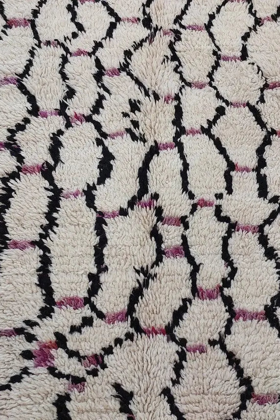 Vintage Moroccan Azilal Berber Rug: Handmade Authentic Carpet For Living Room Or Nursery (5.2' X 9.10') MoroccanBazzArts
