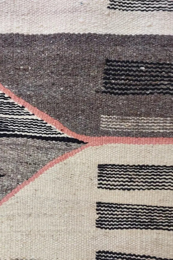 Vibrant Taznakht Moroccan Wool Kilim: Handmade Flatweave Rug for Modern Home Decor MoroccanBazzArts