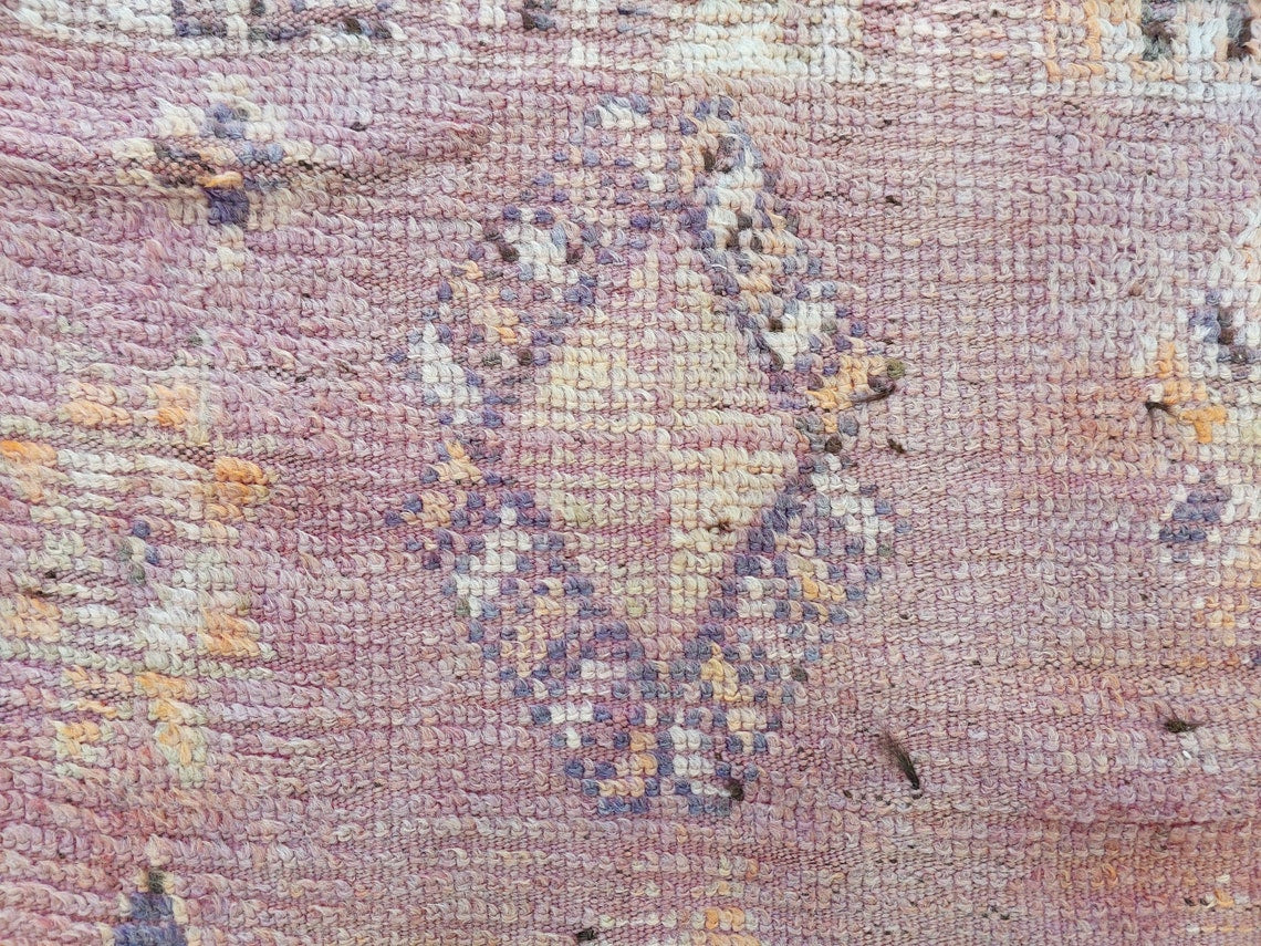 Authentic Vintage Moroccan Berber Rug: Handwoven Goat Hair & Sheep Wool Tribal Floor Covering 5.4x10.2 MoroccanBazzArts