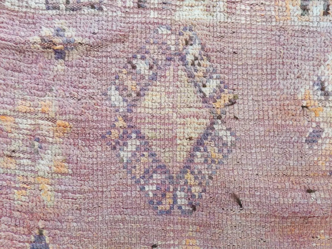 Authentic Vintage Moroccan Berber Rug: Handwoven Goat Hair & Sheep Wool Tribal Floor Covering 5.4x10.2 MoroccanBazzArts