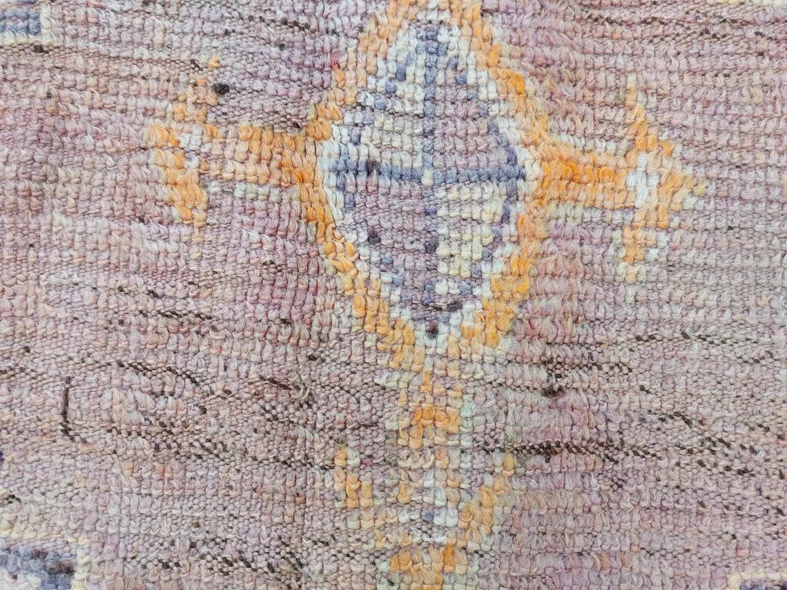 Authentic Vintage Moroccan Berber Rug: Handwoven Goat Hair & Sheep Wool Tribal Floor Covering 5.4x10.2 MoroccanBazzArts
