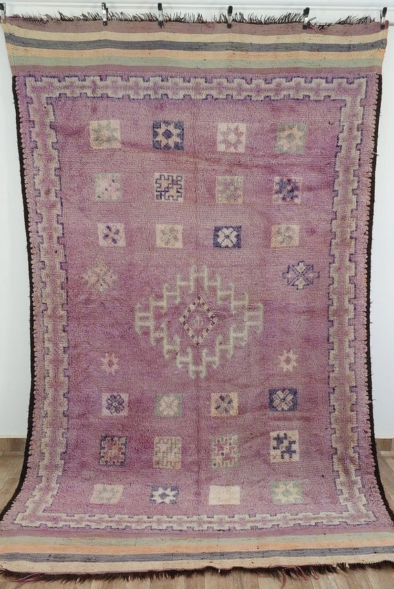 Moroccan Rug, Authentic Boujaad Rug, Berber Rug, Soft Rug, Hand Woven Rug 6'5"X10'6" MoroccanBazzArts