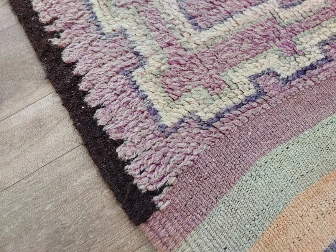 Moroccan Rug, Authentic Boujaad Rug, Berber Rug, Soft Rug, Hand Woven Rug 6'5"X10'6" MoroccanBazzArts