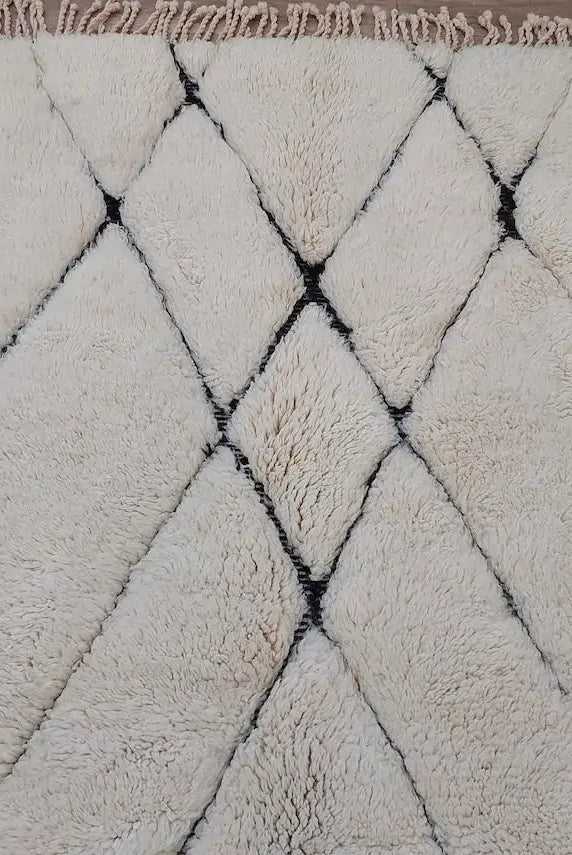 Handmade Moroccan Rug ,neutral Berber Rug - Genuine Lamb Wool Carpet , High Quality Handknotted Rug. MoroccanBazzArts