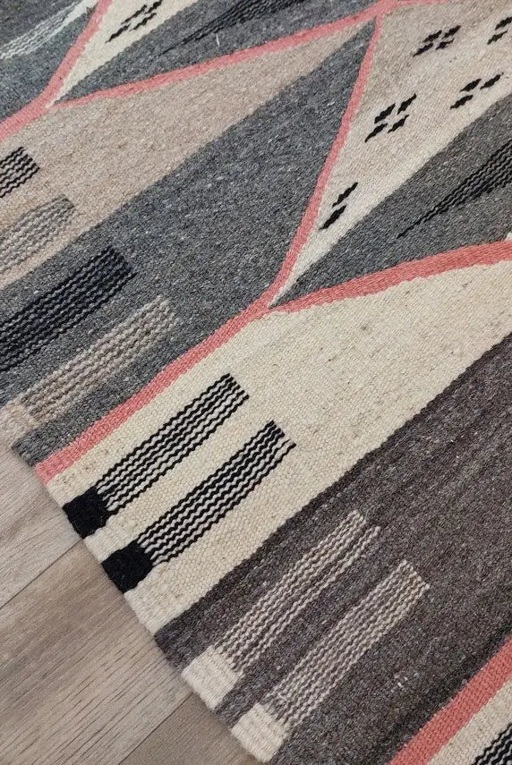 Vibrant Taznakht Moroccan Wool Kilim: Handmade Flatweave Rug for Modern Home Decor MoroccanBazzArts