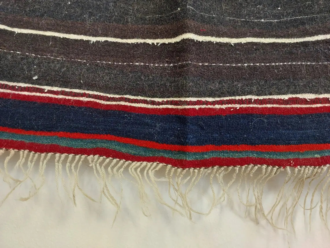 Vintage Imilchil Cap,ait Hdidou Shawl. Blue Indigo MoroccanBazzArts