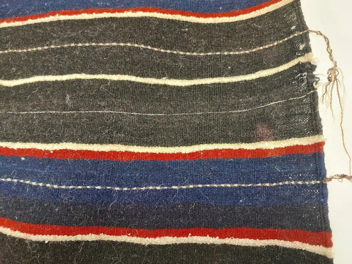 Vintage Imilchil Cap,ait Hdidou Shawl. Blue Indigo MoroccanBazzArts