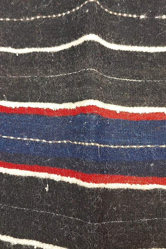 Vintage Imilchil Cap,ait Hdidou Shawl. Blue Indigo MoroccanBazzArts