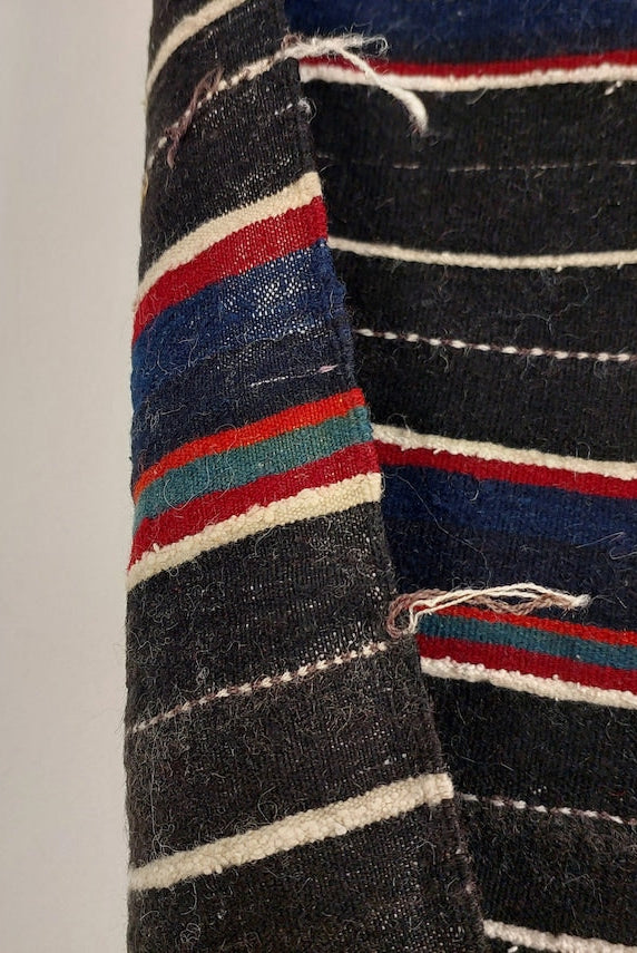 Vintage Imilchil Cap,ait Hdidou Shawl. Blue Indigo MoroccanBazzArts