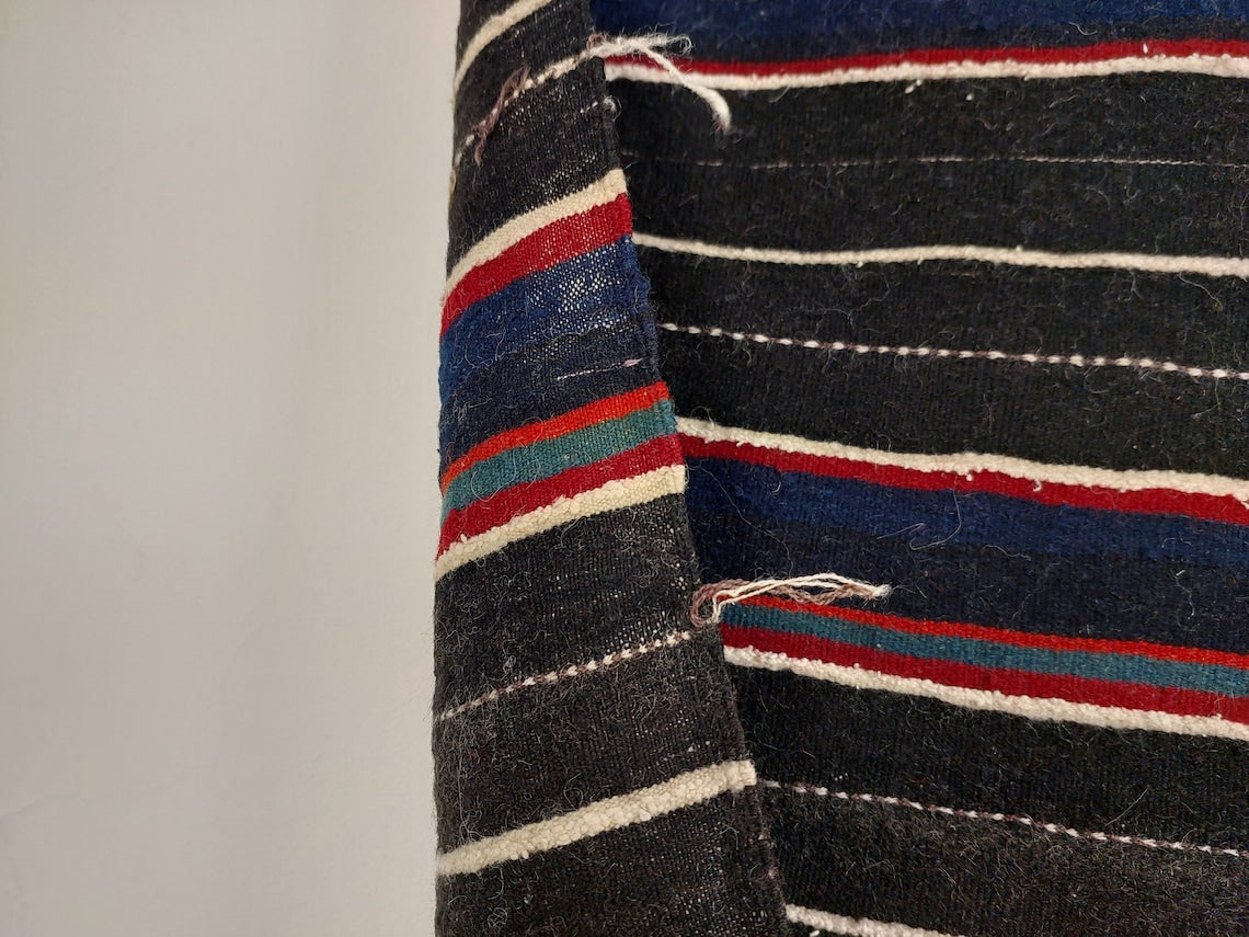 Vintage Imilchil Cap,ait Hdidou Shawl. Blue Indigo MoroccanBazzArts