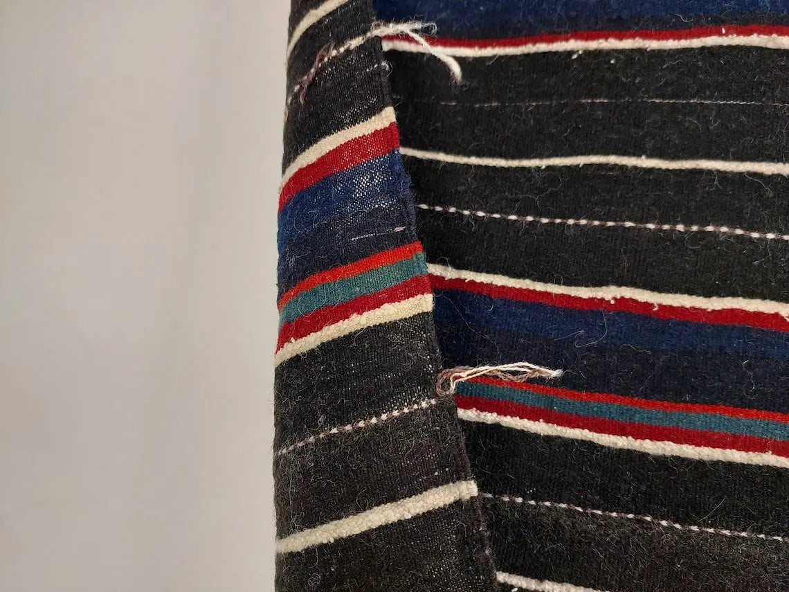 Vintage Imilchil Cap,ait Hdidou Shawl. Blue Indigo MoroccanBazzArts