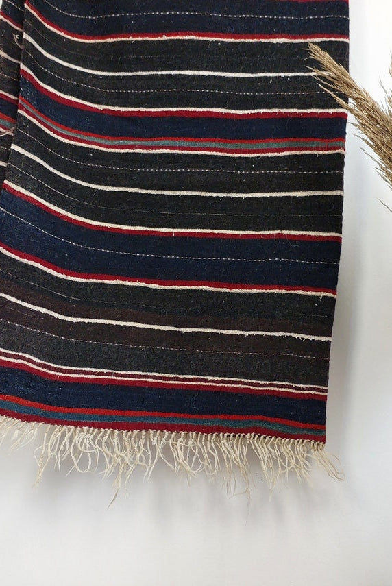 Vintage Imilchil Cap,ait Hdidou Shawl. Blue Indigo MoroccanBazzArts