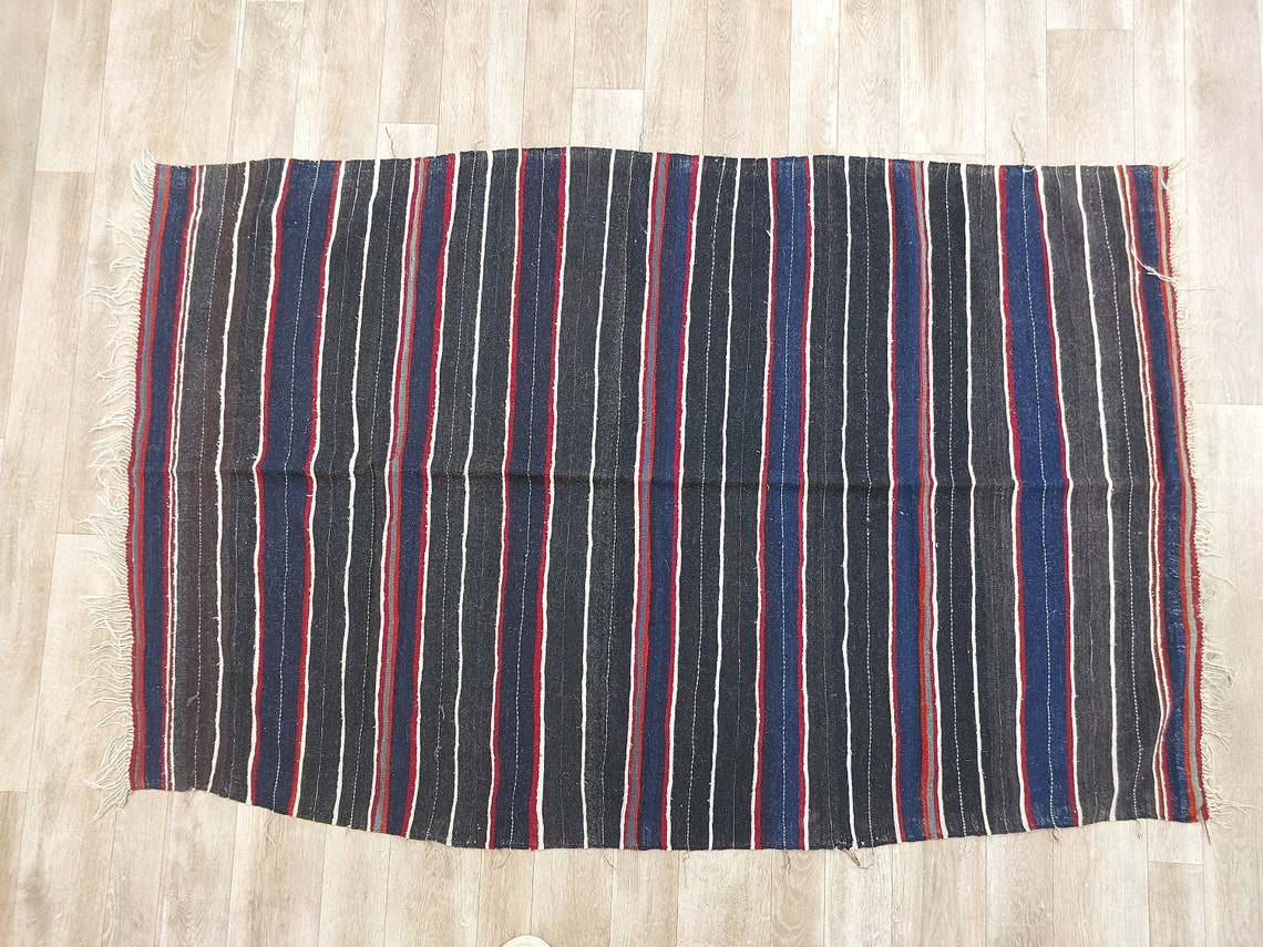 Vintage Imilchil Cap,ait Hdidou Shawl. Blue Indigo MoroccanBazzArts
