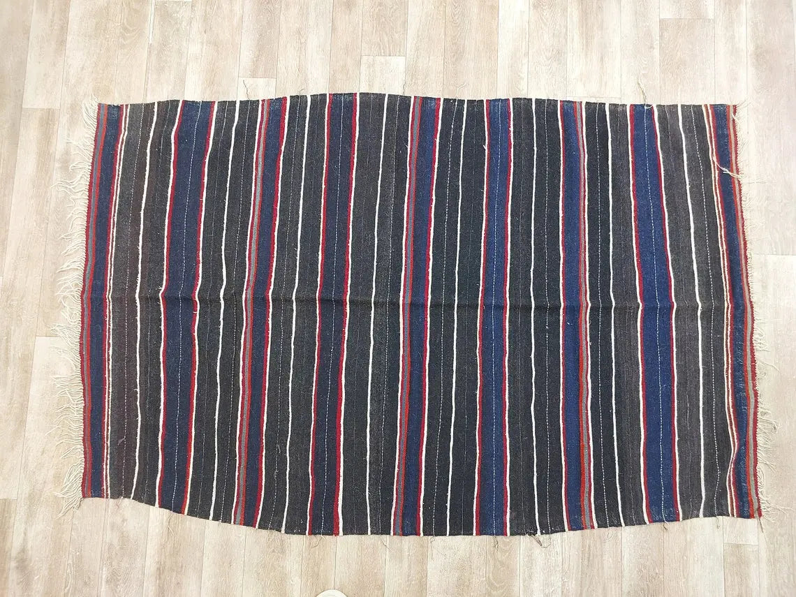 Vintage Imilchil Cap,ait Hdidou Shawl. Blue Indigo MoroccanBazzArts