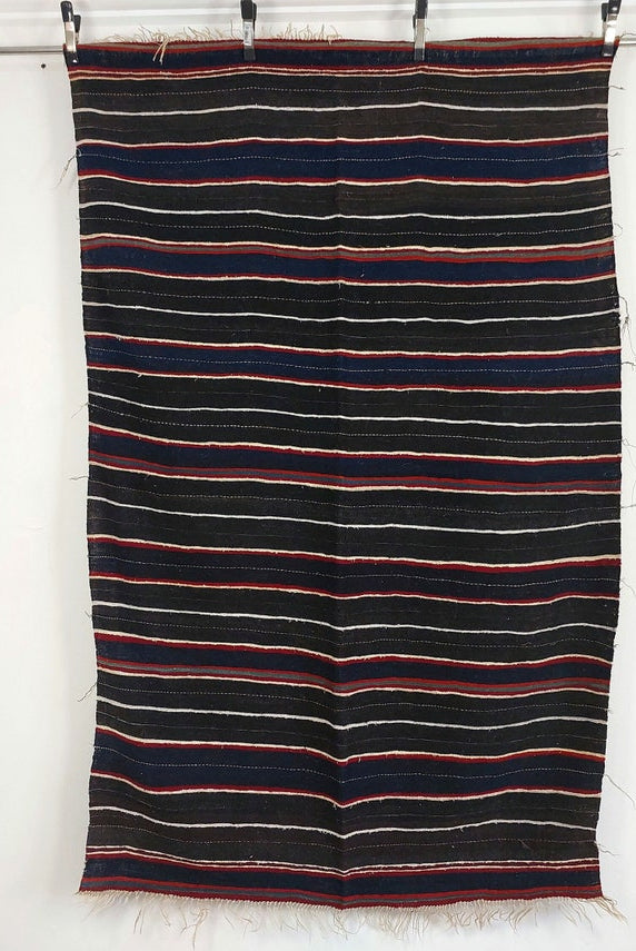 Vintage Imilchil Cap,ait Hdidou Shawl. Blue Indigo MoroccanBazzArts