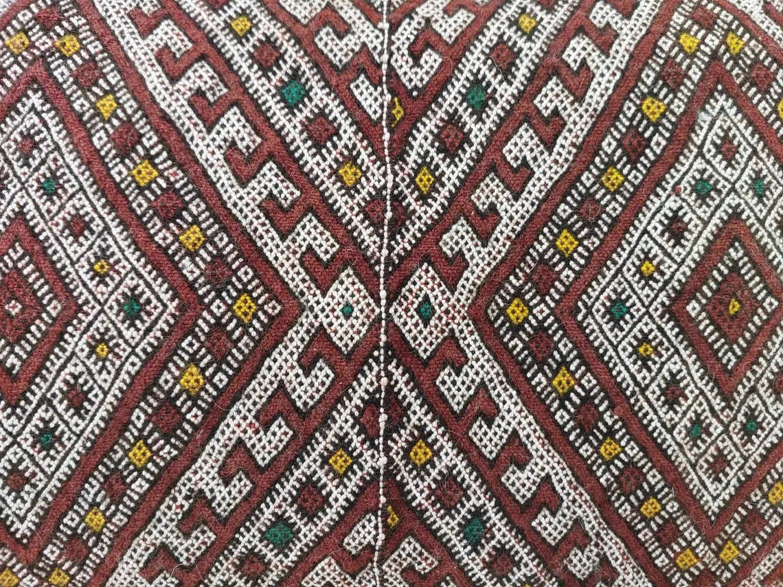 Moroccan Kilim Pillow Cover, Berber Kilim Pillow, Moroccan Pillow, Handmade Wool Pillow, Decorative Pillow Case. MoroccanBazzArts
