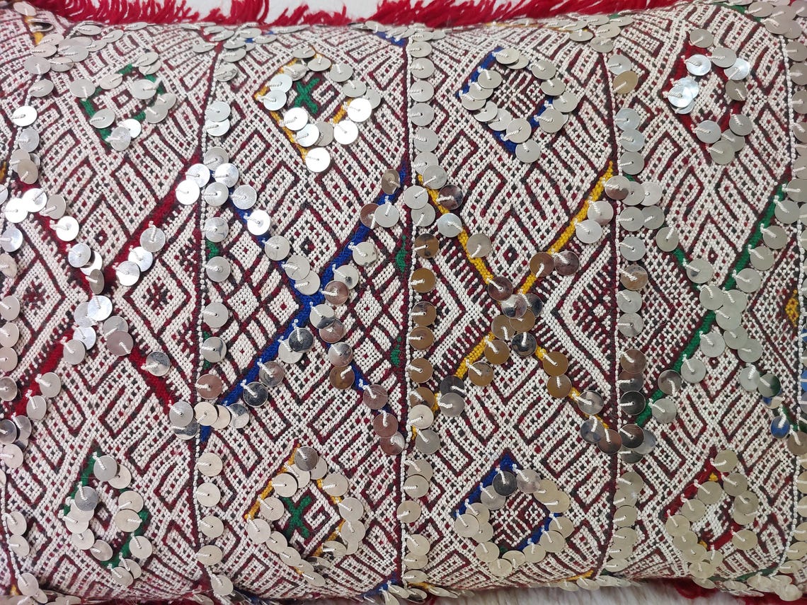 Moroccan Kilim Pillow Cover, Berber Kilim Pillow, Moroccan Pillow, Handmade Wool Pillow, Decorative Pillow Case. MoroccanBazzArts