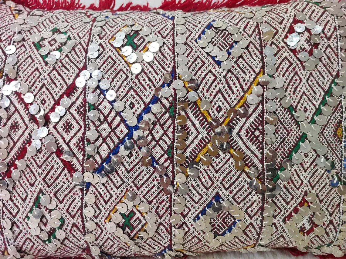 Moroccan Kilim Pillow Cover, Berber Kilim Pillow, Moroccan Pillow, Handmade Wool Pillow, Decorative Pillow Case. MoroccanBazzArts