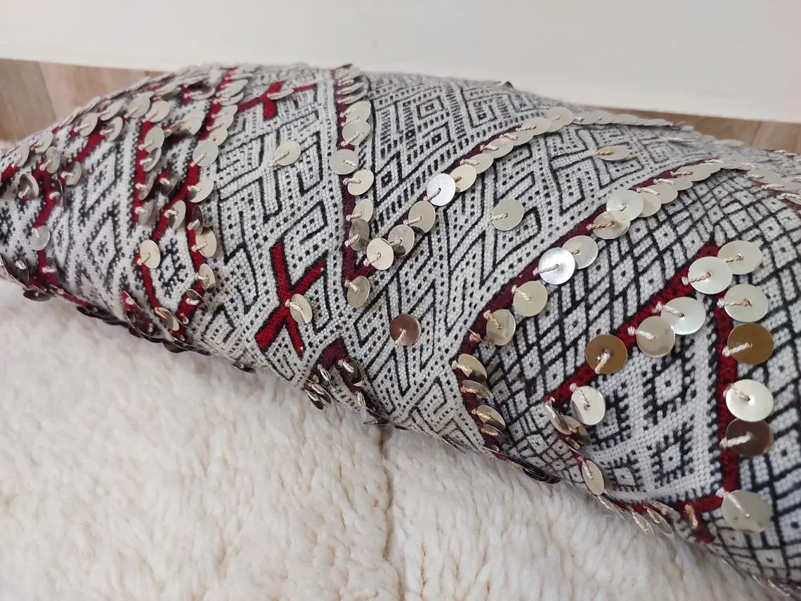 Moroccan Kilim Pillow Cover, Berber Kilim Pillow, Moroccan Pillow, Handmade Wool Pillow, Decorative Pillow Case. MoroccanBazzArts