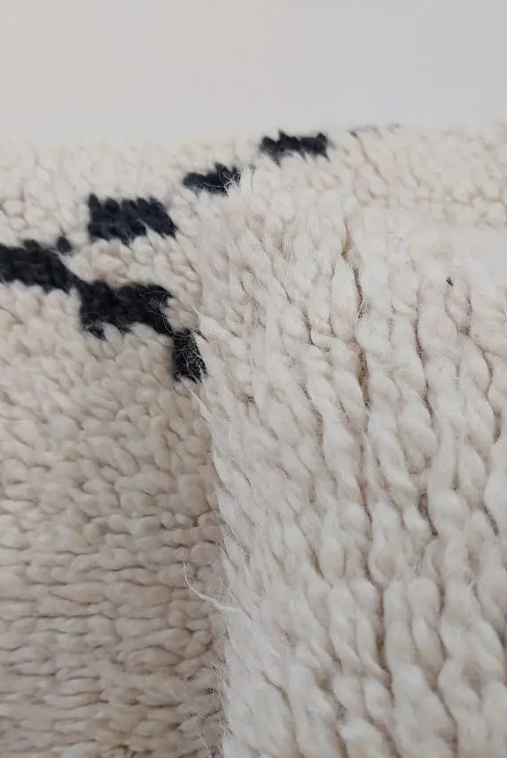 Unique Berber Wool Cushion With Design, 16x24 MoroccanBazzArts