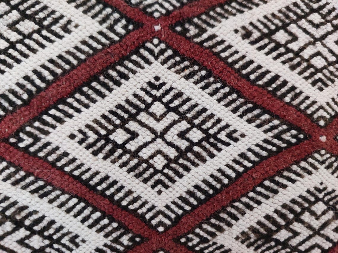 Moroccan Kilim Pillow Cover, Berber Kilim Pillow, Moroccan Pillow, Handmade Wool Pillow, Decorative Pillow Case. MoroccanBazzArts