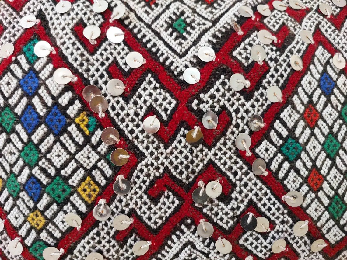 Moroccan Kilim Pillow Cover, Berber Kilim Pillow, Moroccan Pillow, Handmade Wool Pillow, Decorative Pillow Case. MoroccanBazzArts