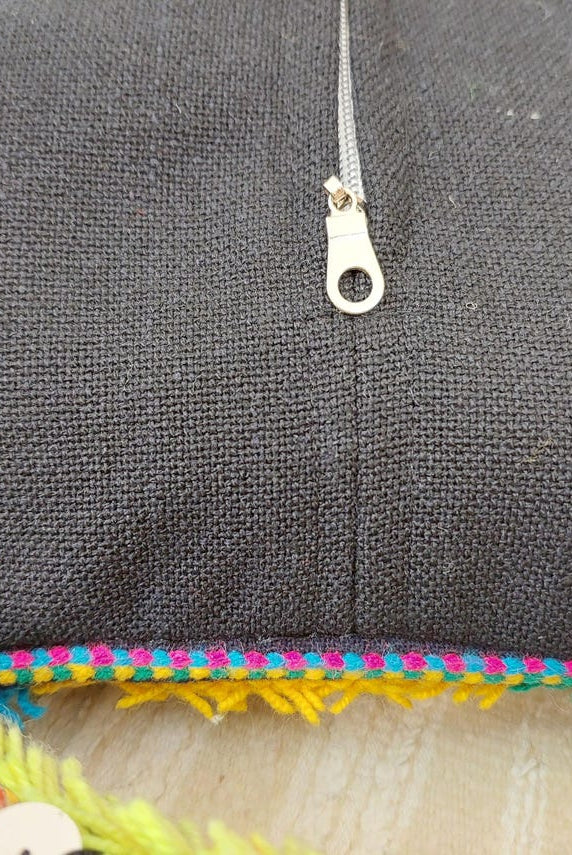 Set Of Six Multicolor Vintage Moroccan Pillows - Handmade Berber Cushions - Kilim Pillows - Decorative Pillows Case. MoroccanBazzArts