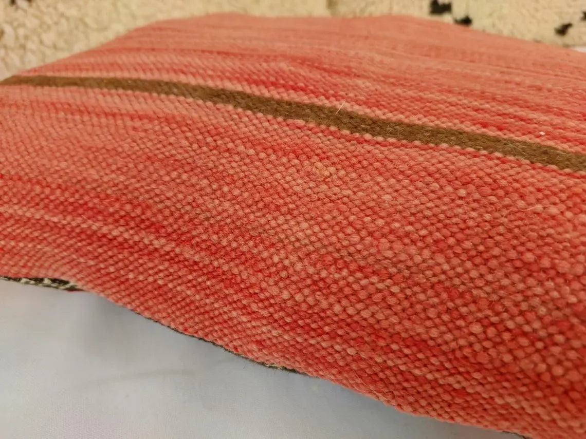 Moroccan Kilim Pillow Cover, Berber Kilim Pillow, Moroccan Pillow, Handmade Wool Pillow, Decorative Pillow Case. MoroccanBazzArts