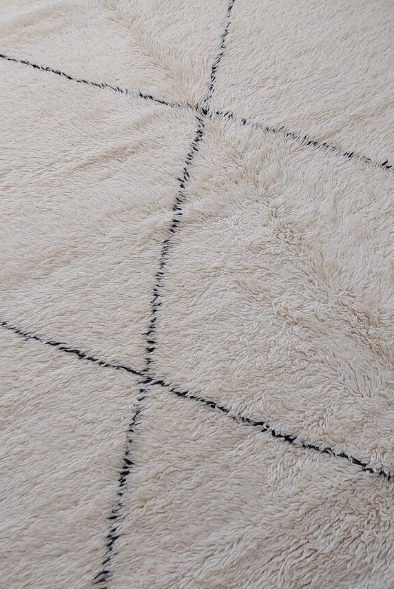 Authentic Handmade Moroccan Beni Ourain Rug - Custom All-Wool Berber Carpet from Genuine Lamb Wool MoroccanBazzArts