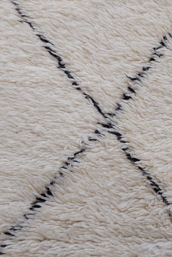 Authentic Handmade Moroccan Beni Ourain Rug - Custom All-Wool Berber Carpet from Genuine Lamb Wool MoroccanBazzArts