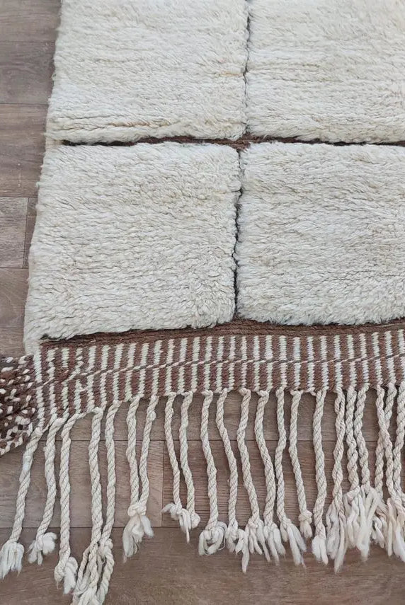 Authentic Moroccan Beni Mrirt Rug: Custom-Made, Hand-Knotted Berber Wool Carpet for Boho Decor MoroccanBazzArts