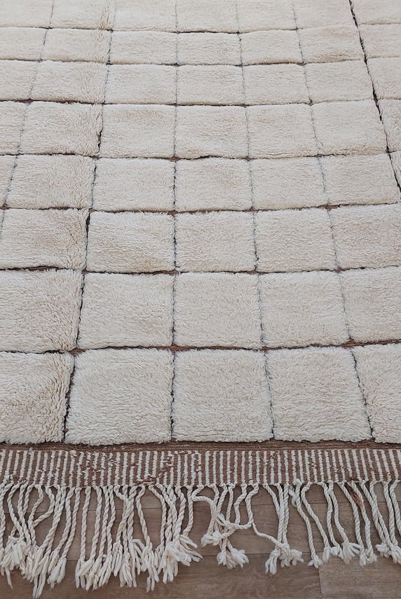 Authentic Moroccan Beni Mrirt Rug: Custom-Made, Hand-Knotted Berber Wool Carpet for Boho Decor MoroccanBazzArts