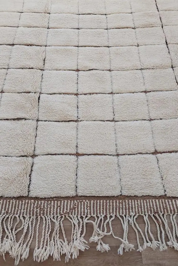 Authentic Moroccan Beni Mrirt Rug: Custom-Made, Hand-Knotted Berber Wool Carpet for Boho Decor MoroccanBazzArts