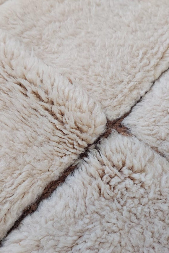 Authentic Moroccan Beni Mrirt Rug: Custom-Made, Hand-Knotted Berber Wool Carpet for Boho Decor MoroccanBazzArts