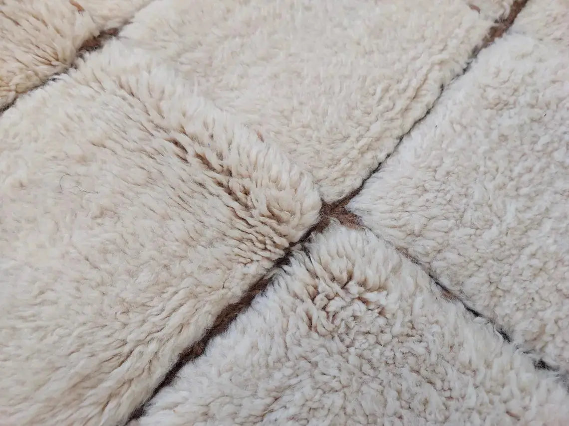 Authentic Moroccan Beni Mrirt Rug: Custom-Made, Hand-Knotted Berber Wool Carpet for Boho Decor MoroccanBazzArts