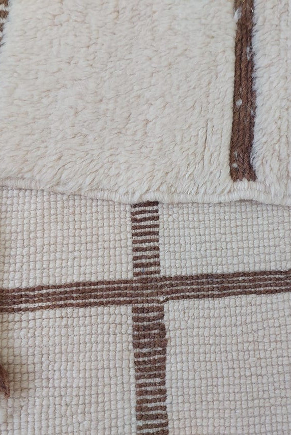 Authentic Moroccan Beni Mrirt Rug: Custom-Made, Hand-Knotted Berber Wool Carpet for Boho Decor MoroccanBazzArts