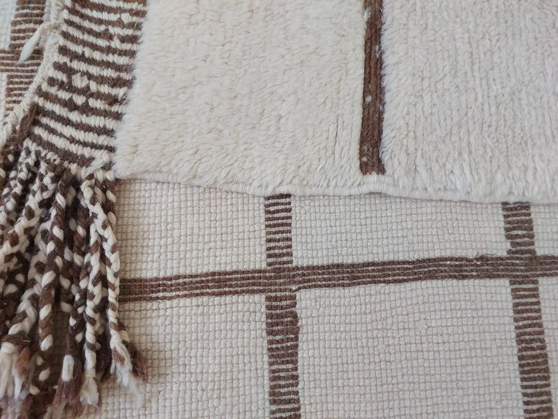 Authentic Moroccan Beni Mrirt Rug: Custom-Made, Hand-Knotted Berber Wool Carpet for Boho Decor MoroccanBazzArts