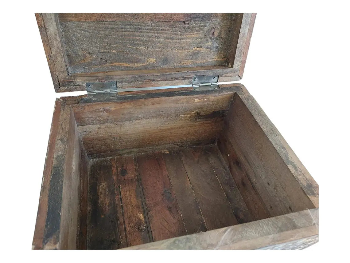 Moroccan Trunk Box Wood: Hand Carved Berber Chest, Vintage Boho Storage MoroccanBazzArts