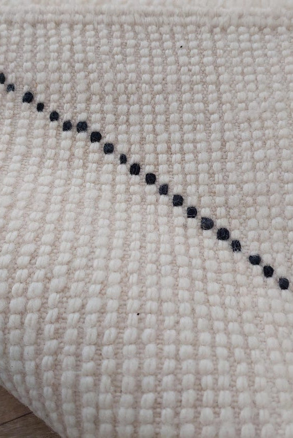 Hand-knotted Moroccan Rug - Custom Beni Ourain Rug - All-wool Berber Rug - Genuine Lamb Wool - Handmade Rug MoroccanBazzArts