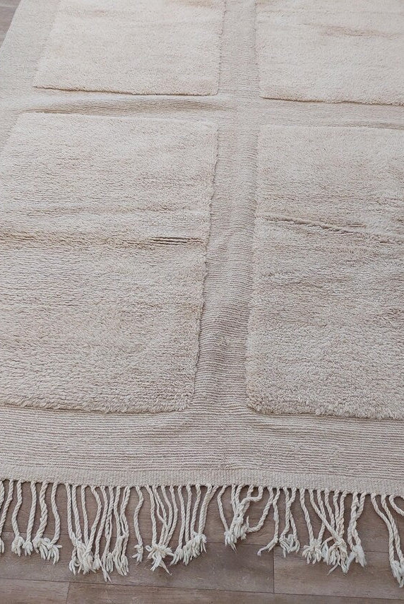 Authentic Moroccan Beni Mrirt Rug: Custom-made, Hand-knotted Berber Wool Carpet For Boho Decor MoroccanBazzArts