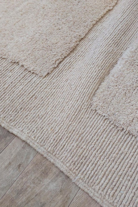 Authentic Moroccan Beni Mrirt Rug: Custom-made, Hand-knotted Berber Wool Carpet For Boho Decor MoroccanBazzArts